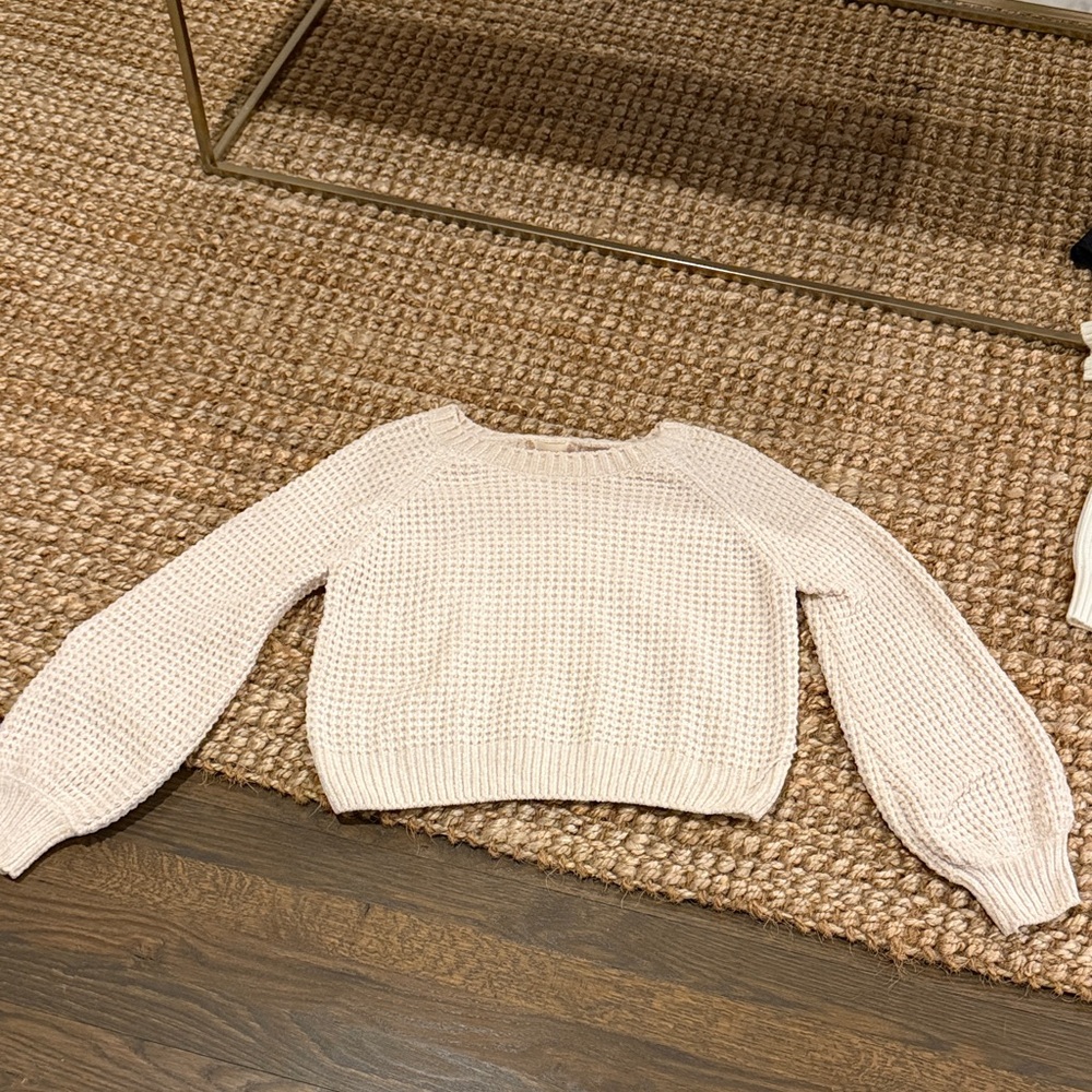 Altar'd State Cream Knit Sweater